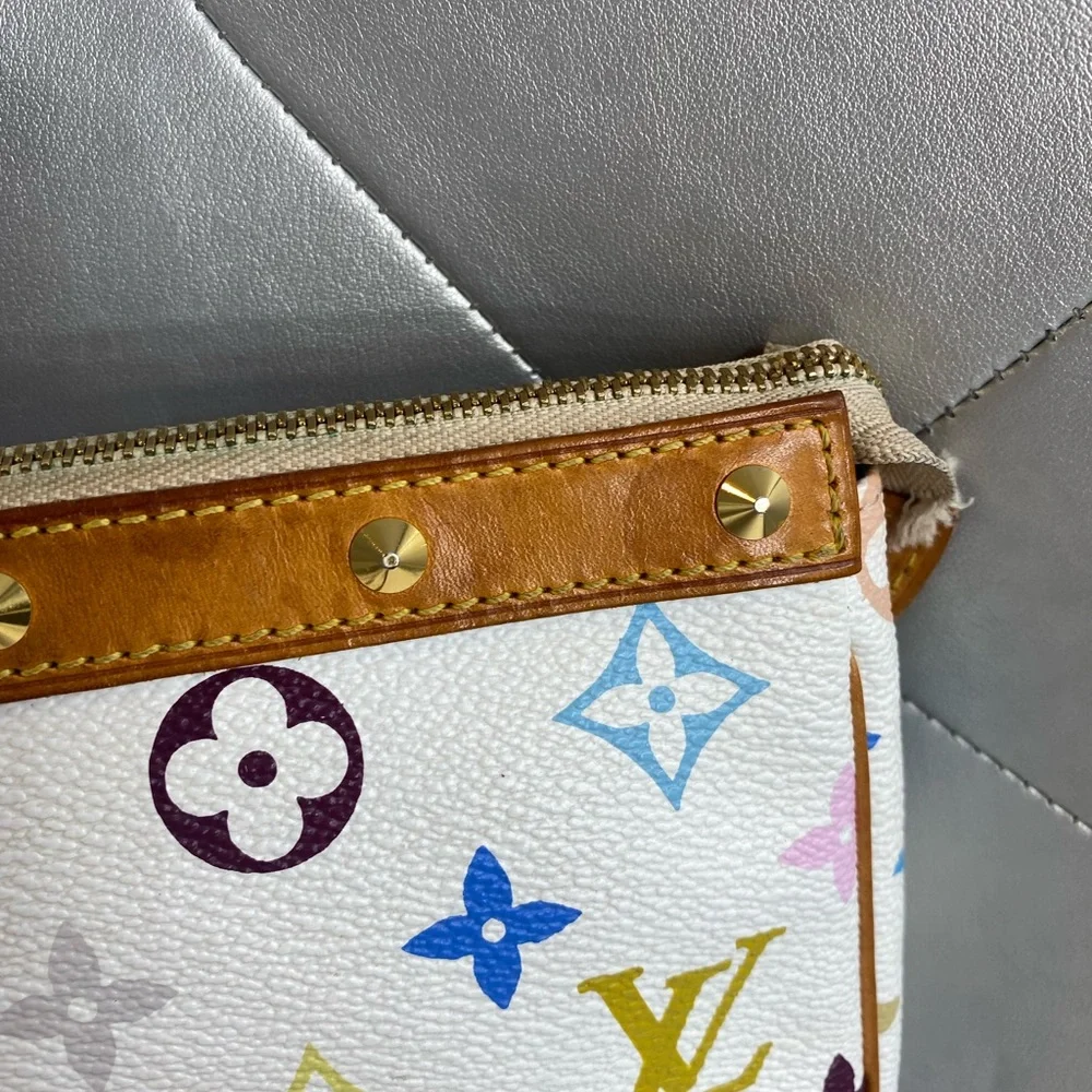 Louis vuitton vintage multi color pouchette - Picture 8 of 13